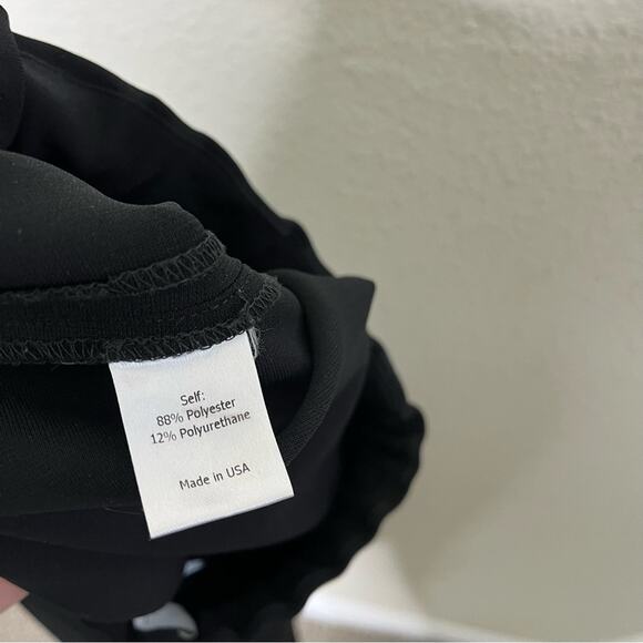 La Ligne Moto Pants Black Cropped Skinny Zip Hem Pull On Womens Size XS - Picture 7 of 8